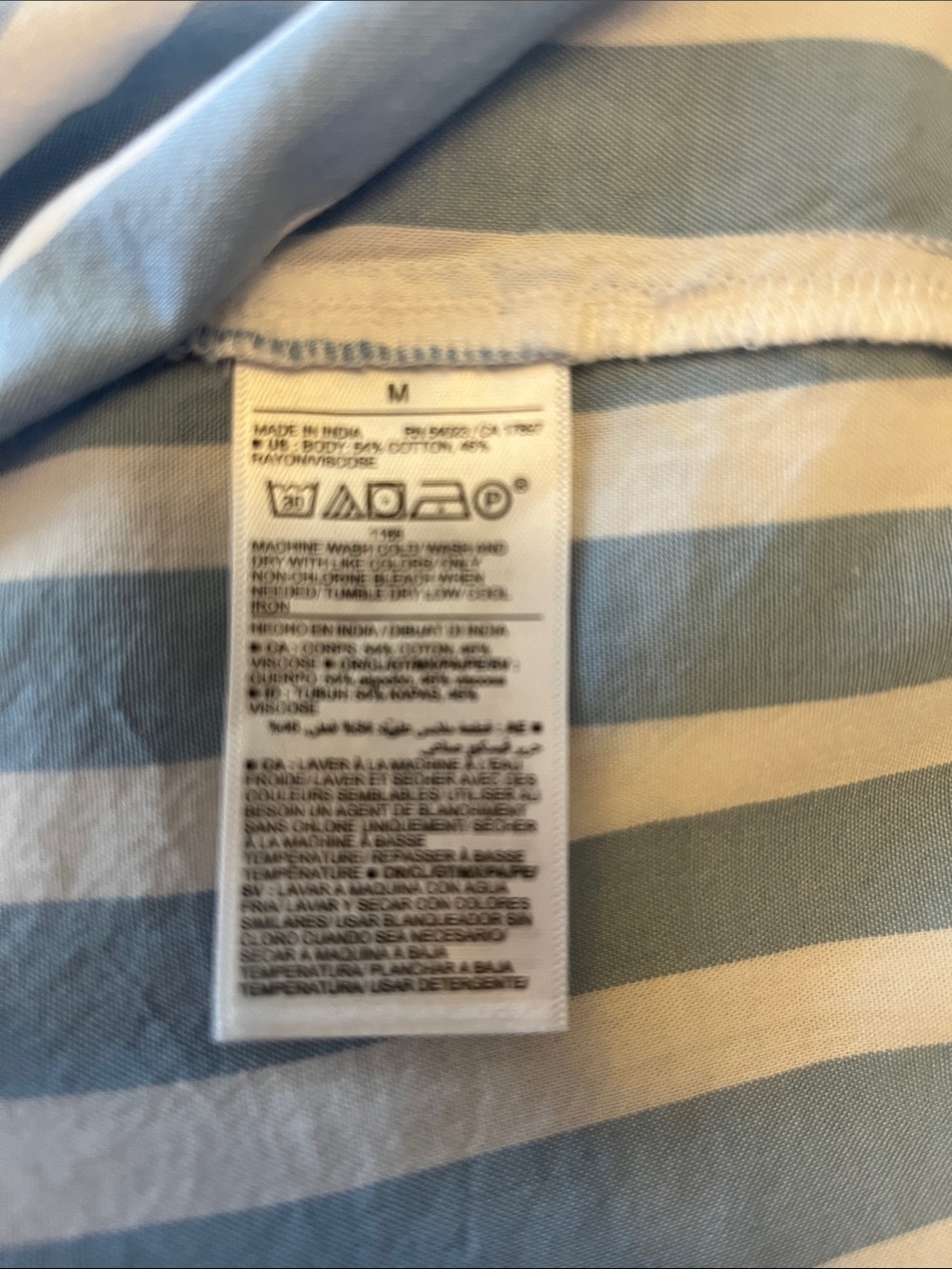 Old Navy Light Blue & White Striped Spaghetti Strap Maxi Dress - Picture 5 of 7